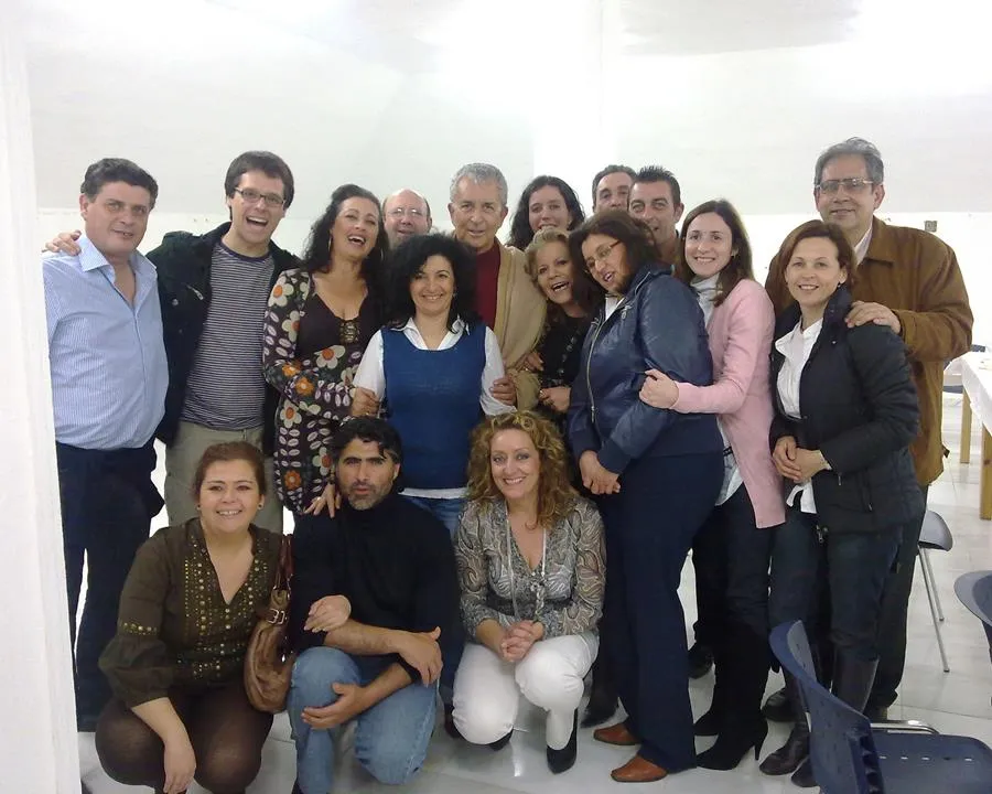 Paco Valladares con la Compañía que lleva su nombre