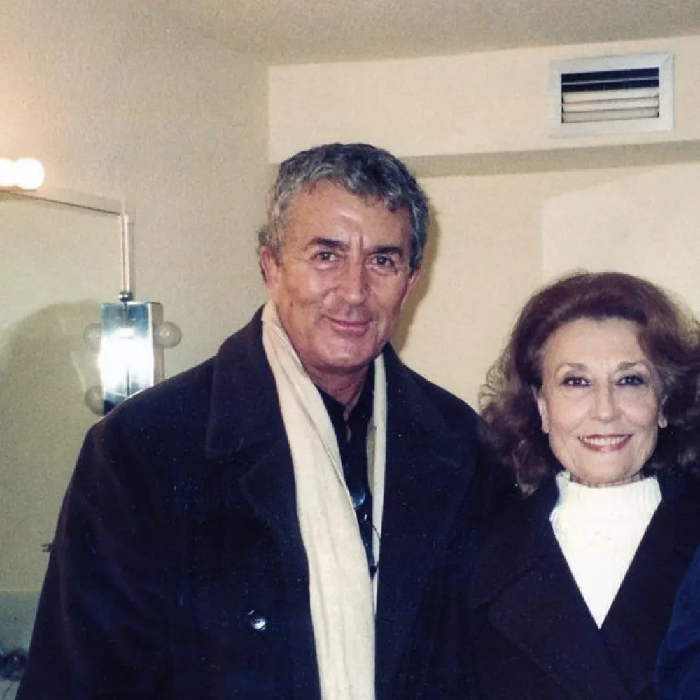 Con Julia Gutierrez Caba