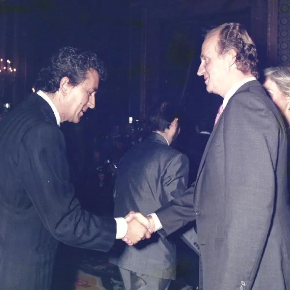 Saludando a SM los Reyes Don Juan Carlos y Doña Sofía