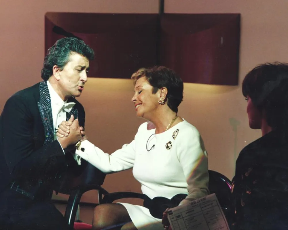 Con Lina Morgan- Diciembre 1992 (DIVISIÓN DE FOTOGRAFÍA TVE)
