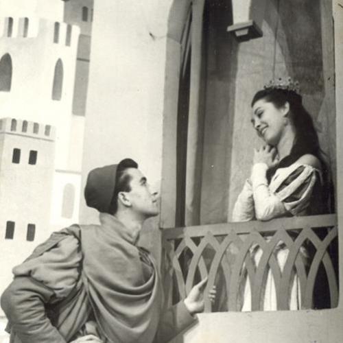 Con Delia Luna en el balcón - Foto César